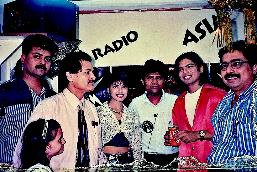 An interview at the Radio Asia stand during the fair.